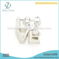 New arrival love letter charm,floating locket silver charm